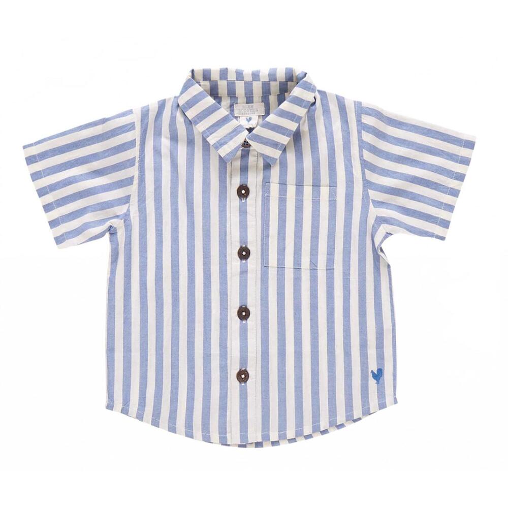 NEW PINK CHICKEN boy's jack shirt in blue stripe